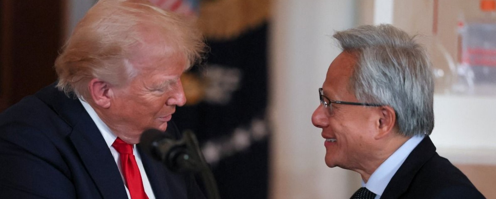 Nvidia на пике: встреча с Трампом, сделки с Palantir и Nokia