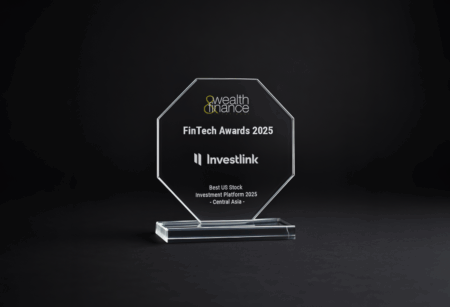 🏆 Investlink признан Лучшей платформой для инвестиций в акции США 2025 года в Центральной Азии