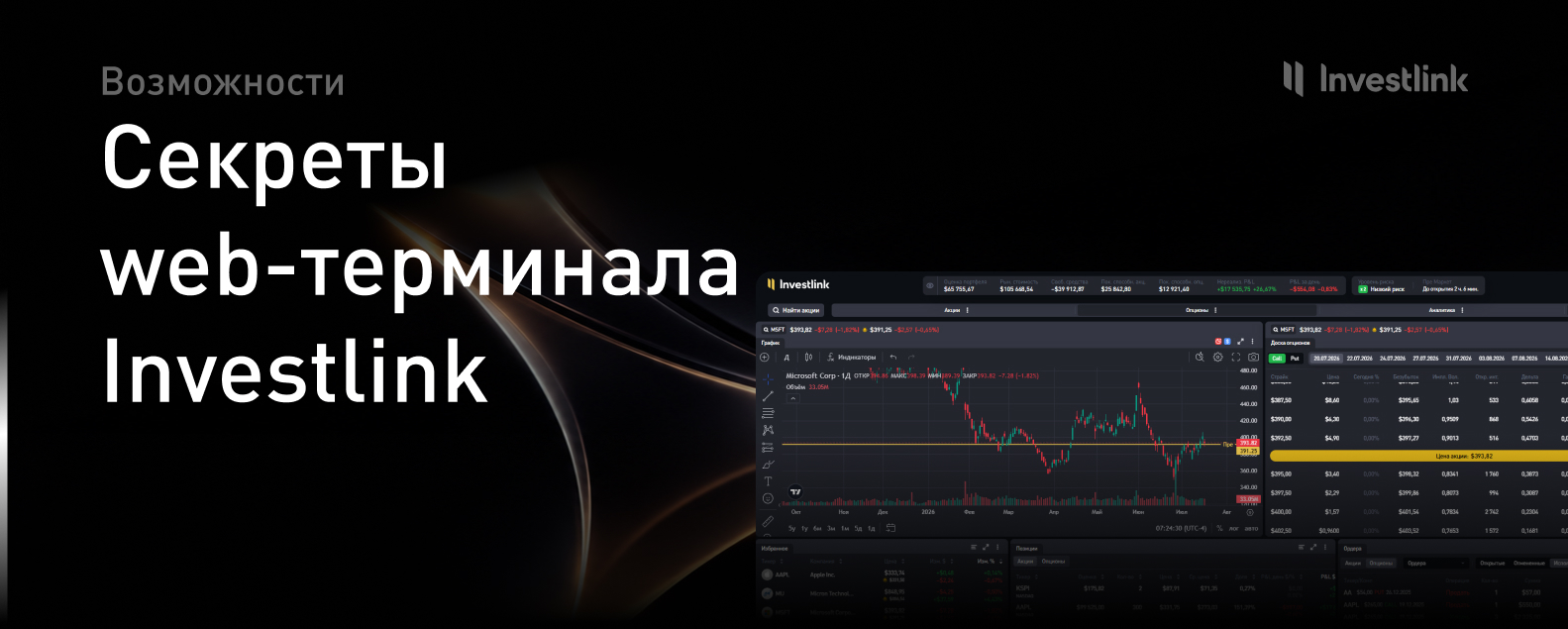 Секреты web-терминала Investlink
